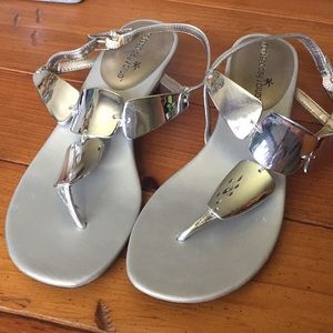 Montego Bay club silver sandals